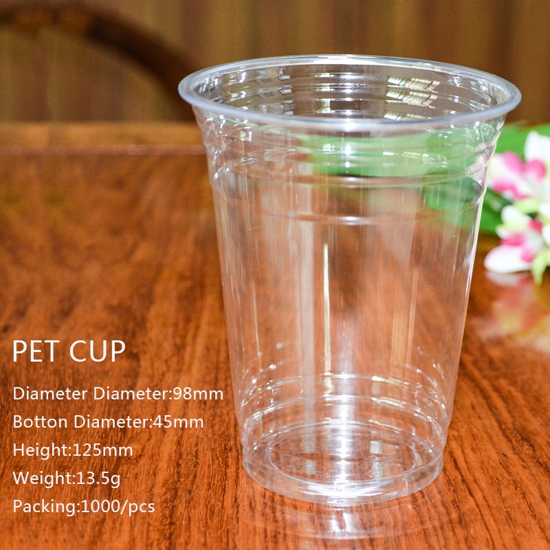 Food Grade 16oz Custom Wegwerp Plastic Drinken Sap Duidelijke PET Cup
