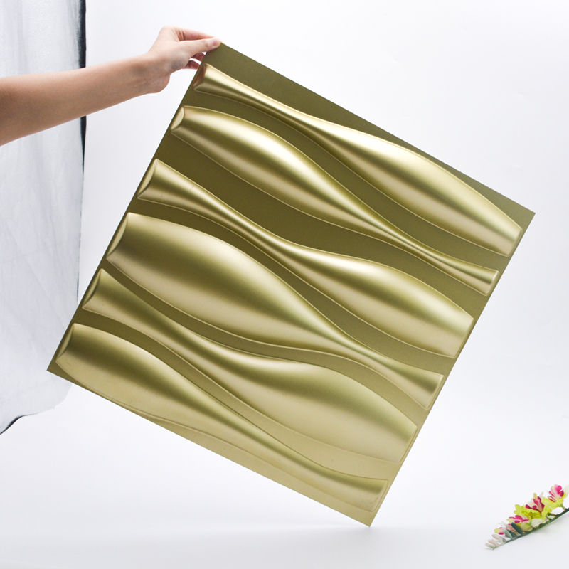 Geluidsisolatie Kunststof PVC materiaal Decoratief wandpaneel 1 mm dikke 3D wandpanelen voor interieur