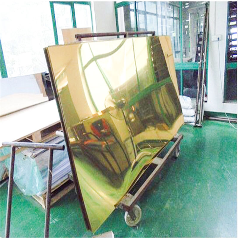 In de fabriek aangepast 0,8 mm 4'X8 hoogglanzend PVC spiegelblad voor spiegel
