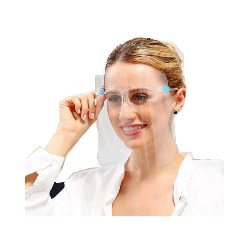 Aangepaste gezichtsschild Groothandel Plastic Face Shield Visor Face Shield Met Frame Glass